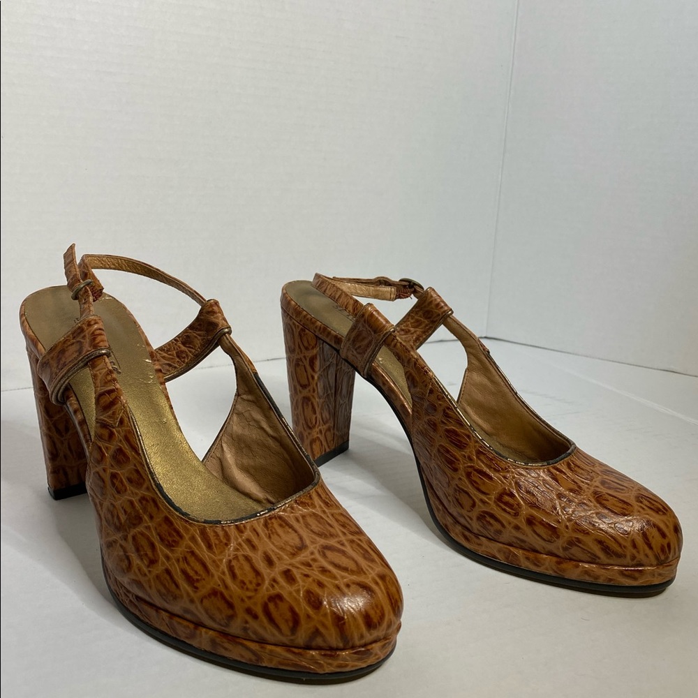 Anthropologie Tan Heels